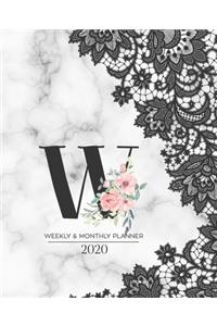 Weekly & Monthly Planner 2020 W