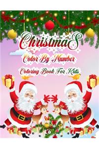 Christmas Color By Number Coloring Book For Kids