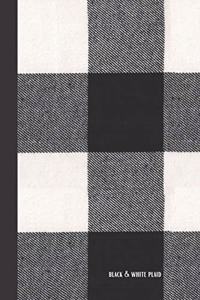 black & white plaid