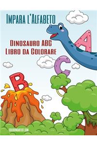 Impara l'Alfabeto - Dinosauro ABC Libro da Colorare
