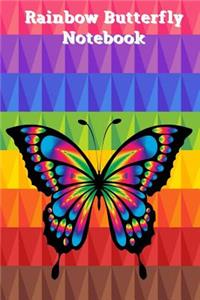 Rainbow Butterfly LGBT Notebook Journal College Ruled Lined (6 x 9)