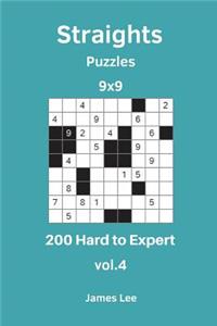 Straights Puzzles - 200 Hard to Expert 9x9 vol. 4