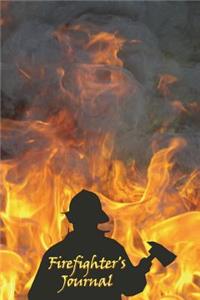 Firefighter's Journal: Blank Notebook, Journal, Diary, 110 Pages, College Ruled, 6x9 Inches