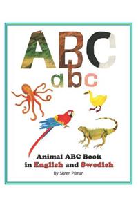 Animal ABC book in English and Swedish