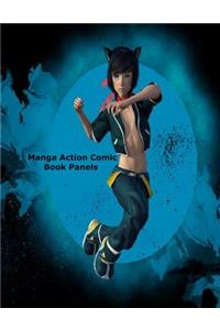 Manga Action Comic Book Panels