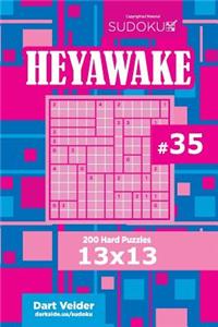 Sudoku Heyawake - 200 Hard Puzzles 13x13 (Volume 35)