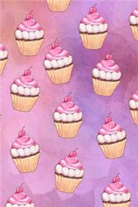 Notizbuch: Cupcakes - Softcover - 120 Seiten - Kariert - Tagebuch - Notebook - Merkheft - Traumtagebuch - Geschenkidee