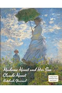 Madame Monet and Her Son - Claude Monet - Notebook/Journal