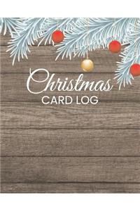 Christmas Card Log