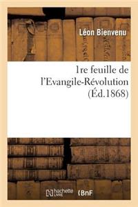1re Feuille de l'Evangile-Révolution