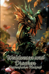 Waldwesen und Drachen