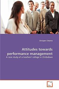 Attitudes towards performance management