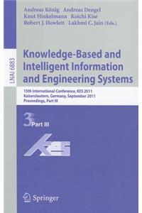 Knowledge-Based and Intelligent Information and Engineering Systems