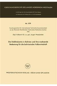 Die Erdölindustrie in Bolivien und ihre wachsende Bedeutung für die bolivianische Volkswirtschaft