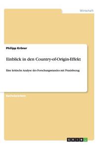 Einblick in den Country-of-Origin-Effekt