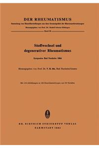 Stoffwechsel und Degenerativer Rheumatismus