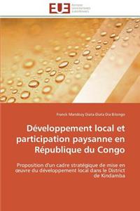 Développement Local Et Participation Paysanne En République Du Congo