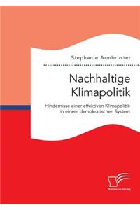 Nachhaltige Klimapolitik. Hindernisse einer effektiven Klimapolitik in einem demokratischen System