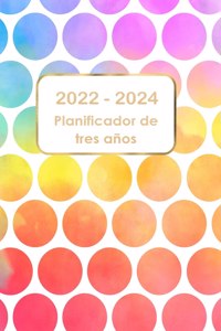 Planificador mensual de 3 anos 2022-2024