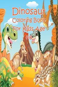 Dinosaur Coloring Book For Kids Age 4-8