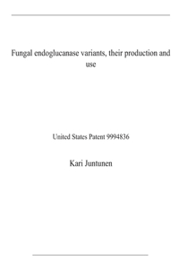 Fungal endoglucanase variants, their production and use