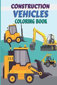 Construction vehicles Coloring Book