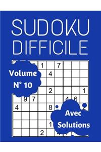 Sudoku Difficile Avec Solutions (Volume 10)