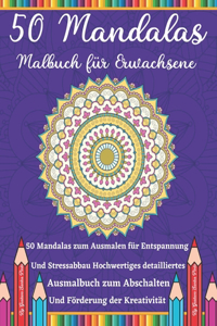 50 Mandalas Malbuch für Erwachsene