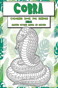 Animal Coloring Book for Seniors - Amazing Patterns Mandala and Relaxing - Cobra