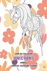 Libri da colorare - Libro da colorare carino - Animali - Unicorns