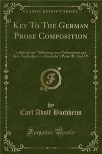 Key to the German Prose Composition