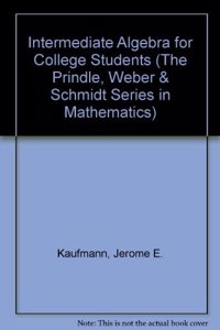 Intermediate Algebra for College Students