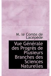 Vue Gacnacrale Des Prograus de Plusieurs Branches Des Sciences Naturelles