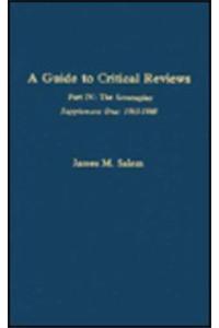 Guide to Critical Reviews, Part IV, Supplement I