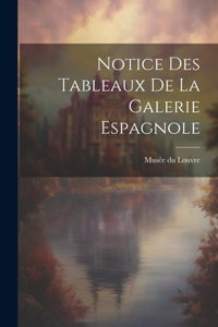Notice des Tableaux de la Galerie Espagnole