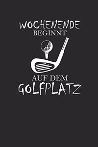Wochenende Beginnt Auf Dem Golfplatz