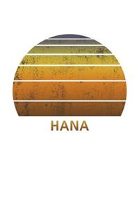 Hana: Maui Hawaii Dot Grid Notebook Paper For Work, Home Or School. Vintage Dotted Paper Note Pad For Bullet Style Journaling.