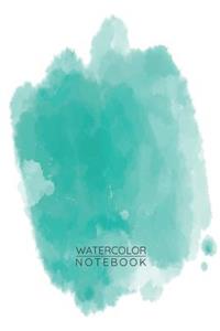 Turquoise Watercolor Notebook - Sketch Book for Drawing Painting Writing - Turquoise Watercolor Journal - Turquoise Watercolor Diary