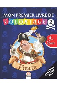 Mon premier livre de coloriage - Pirate 2 - Edition nuit
