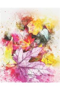 2019-2020 Academic Planner Weekly and Monthly Leaves Fractal
