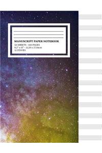 Manuscript Paper Notebook
