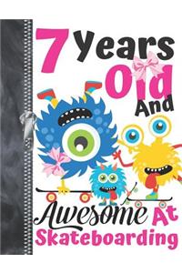 7 Years Old And Awesome At Skateboarding