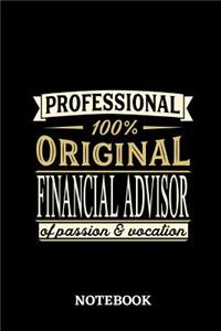 Professional Original Financial Advisor Notebook of Passion and Vocation