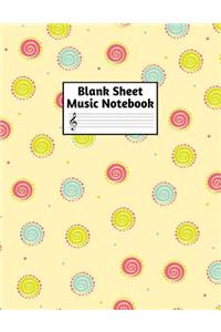 Blank Sheet Music Notebook