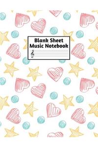 Blank Sheet Music Notebook