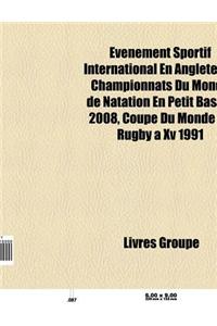 Evenement Sportif International En Angleterre