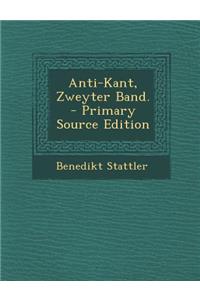 Anti-Kant, Zweyter Band.