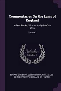 Commentaries On the Laws of England