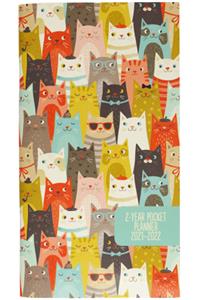 2021-22 Cats 2-Year Pocket Planner (24-Month Calendar)