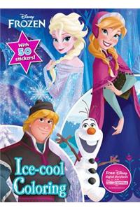Disney Frozen Ice-Cool Coloring: With 50 Stickers!